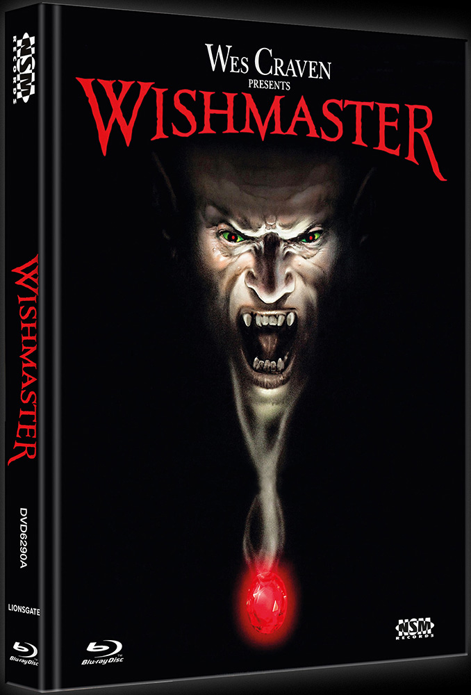 WISHMASTER (Blu-Ray+DVD) - Cover A - Mediabook - B-Ware ohne Limitierungsnummer!