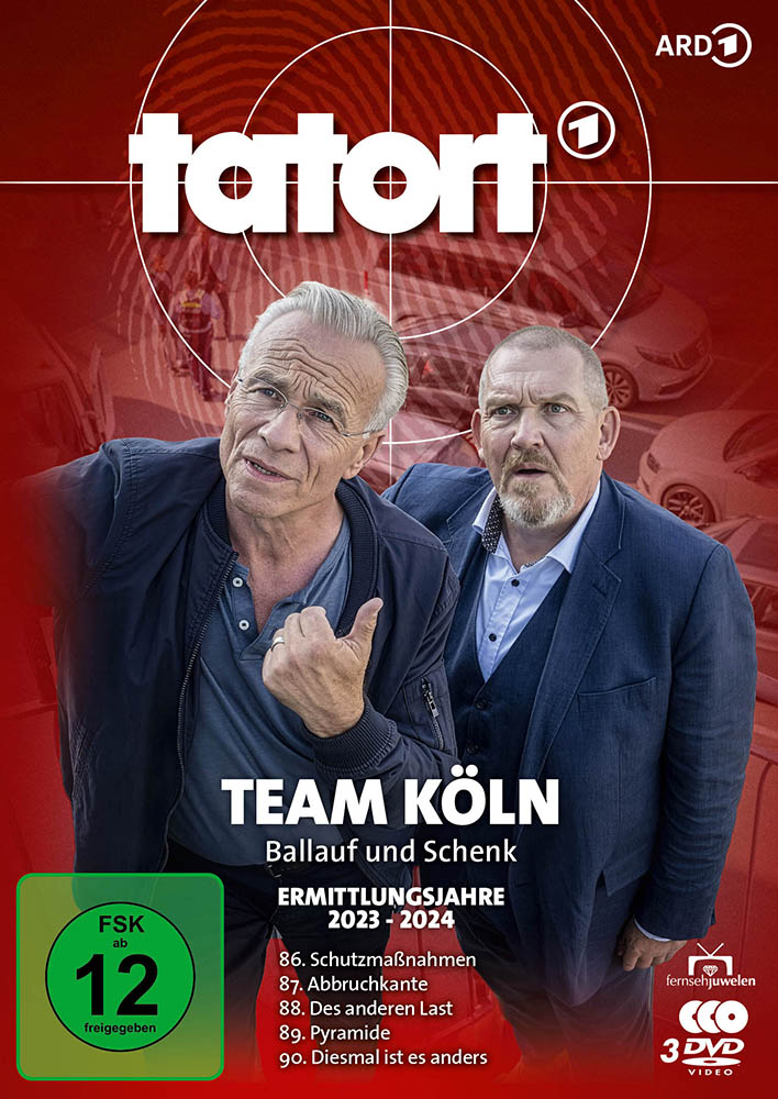 TATORT - TEAM KÖLN: BALLAUF & SCHENK - ERMITTLUNGSJAHRE 2023-2024 (Folgen 86- 90)(3DVDs)