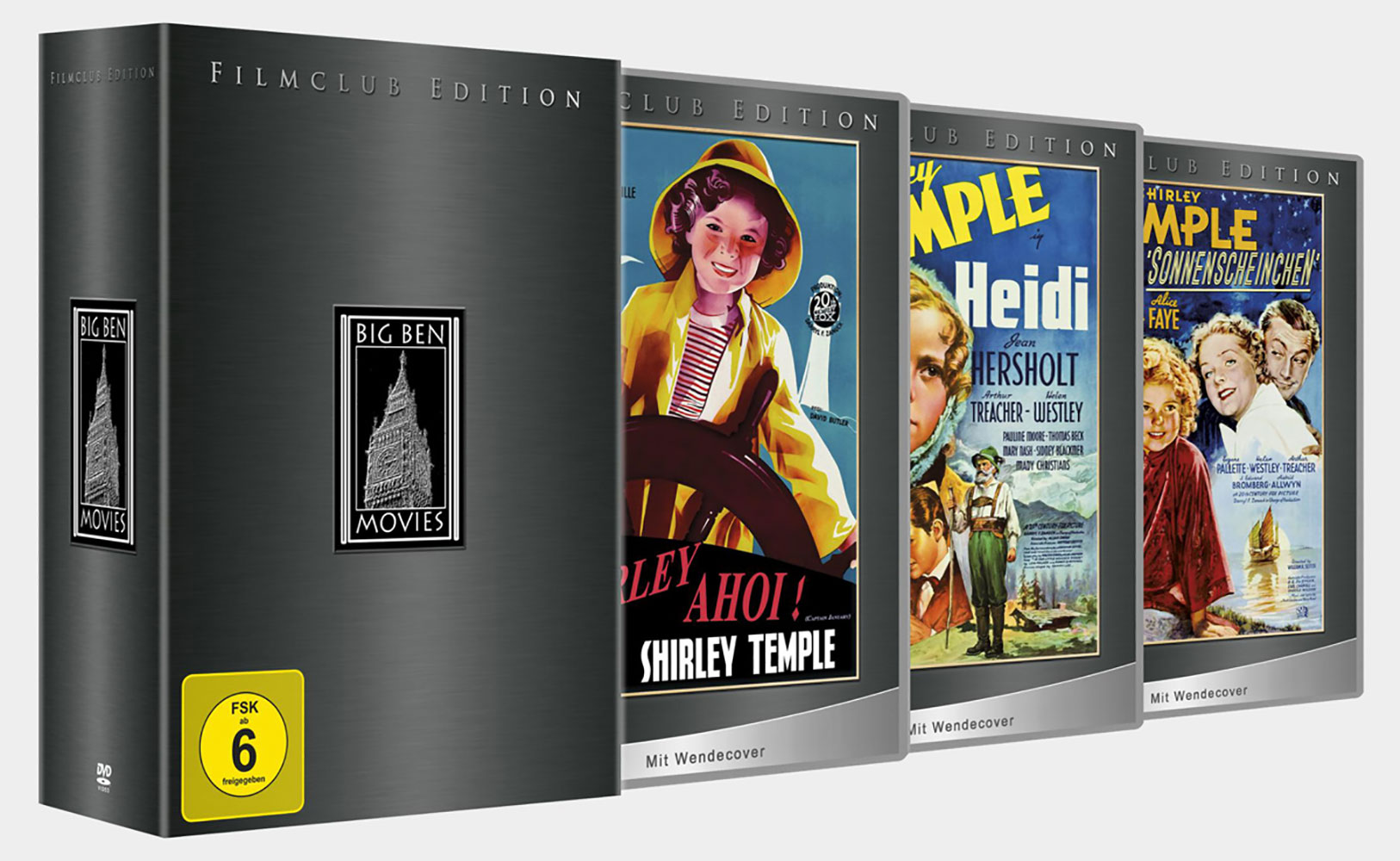 FILMCLUB BOX #06 - SHIRLEY TEMPLE (3DVD) (Shirley ahoi!, Heidi & Sonnenscheinchen)