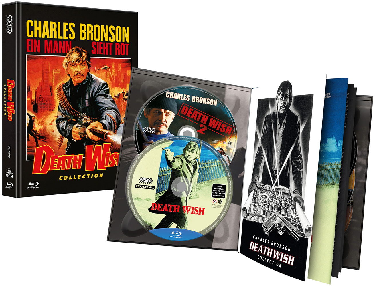DEATH WISH 1-5 (Blu-Ray) (5Discs) - Mediabook - Limited Edition - Uncut