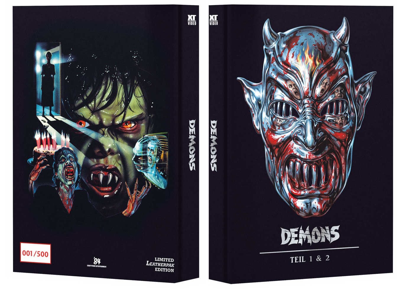 DEMONS 1&2 (4K UHD+Blu-Ray) (4Discs) - Leatherpak - Limited 500 Edition