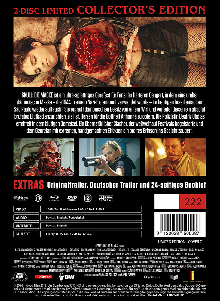 SKULL - DIE MASKE (Blu-Ray+DVD) - Cover C - Mediabook - Limited 222 Edition