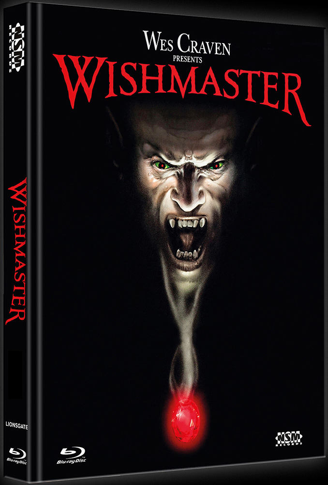 WISHMASTER (Blu-Ray+DVD) - Mediabook (Mediabook aus der Büstenversion) - B-Ware ohne Limitierungsnummer!