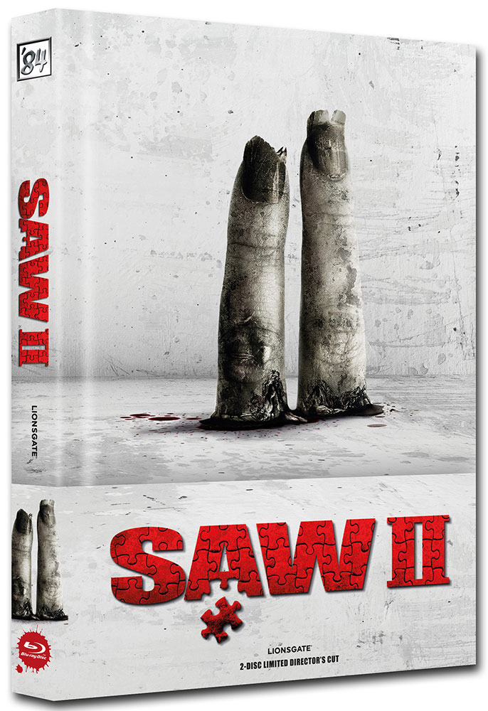 SAW 2 (Blu-Ray+DVD) - Cover A - Mediabook (Wattiert) - Limited 500 Edition