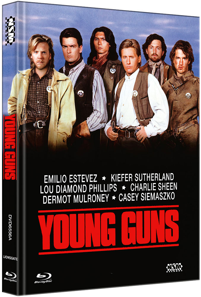 YOUNG GUNS (Blu-Ray+DVD) - Cover A - Mediabook - Limited 444 Edition