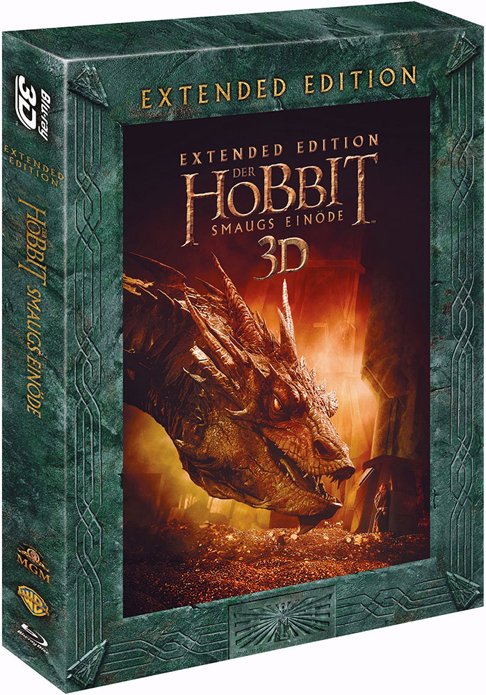 HOBBIT, DER - SMAUGS EINÖDE (Blu-Ray 3D) - Extended Edition (5Discs) - 2D & 3D Version