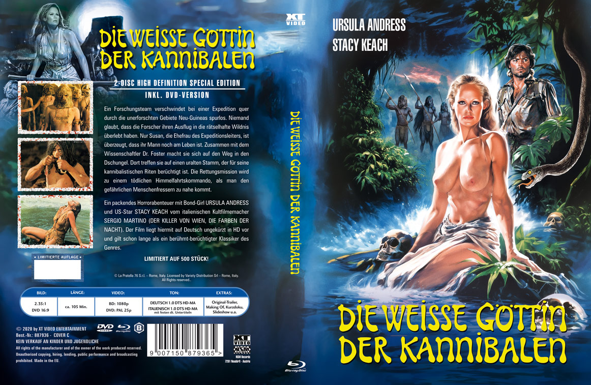 WEISSE GÖTTIN DER KANNIBALEN, DIE (Blu-Ray+DVD) - Cover C - Mediabook - Limited 500 Edition