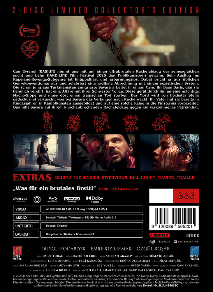 SAYARA - REVENGE IS DARKNESS (4K UHD+Blu-Ray) - Cover C - Mediabook - Limited 333 Edition