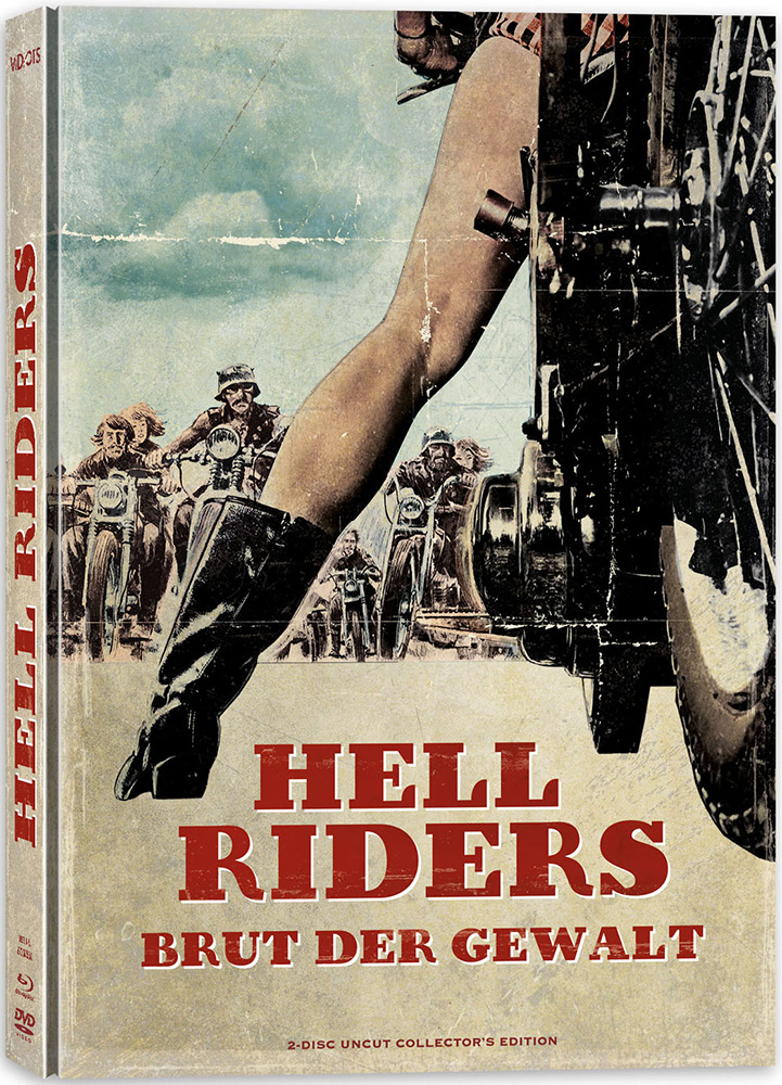 HELL RIDERS - BRUT DER GEWALT (Blu-Ray+DVD) - Cover A - Mediabook - Limited 222 Edition - Uncut