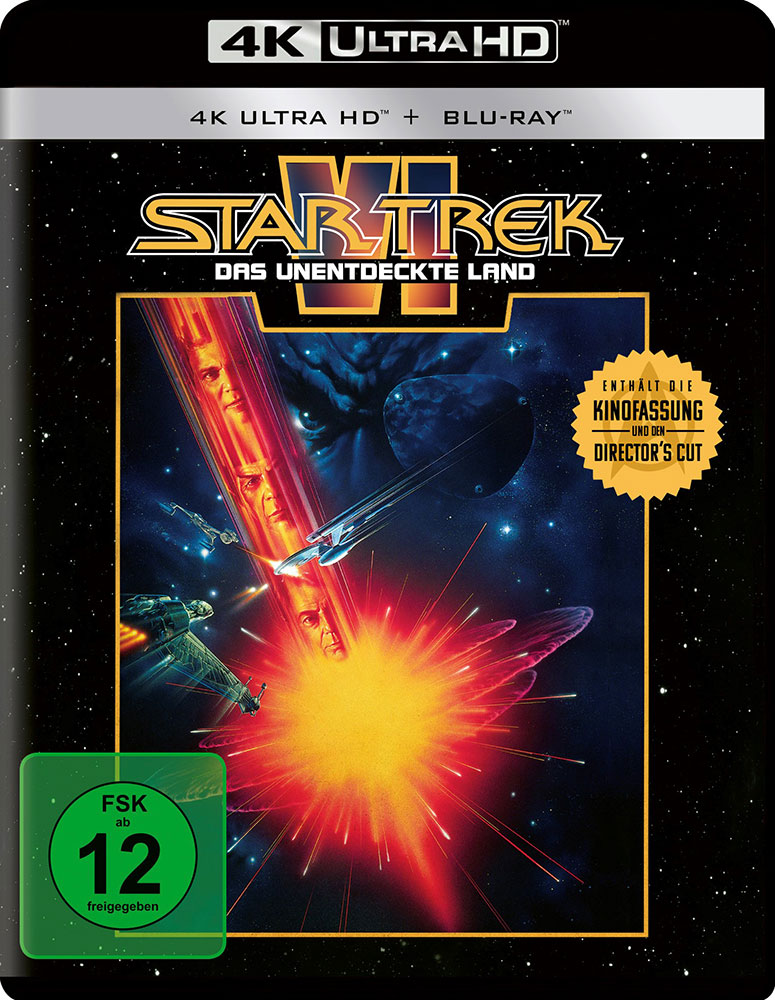 STAR TREK VI: DAS UNENTDECKTE LAND (4K UHD+Blu-Ray) (2Discs) - Kinofassung & Directors Cut