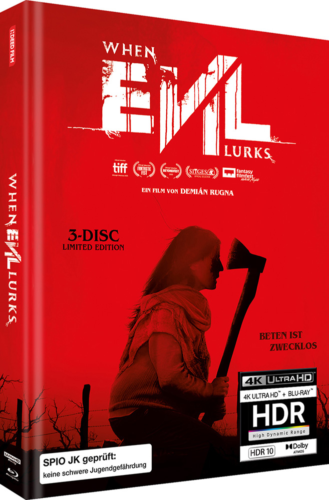 WHEN EVIL LURKS (4K UHD+2Blu-Rays) - Cover B - Mediabook - Limited 666 Edition - Uncut