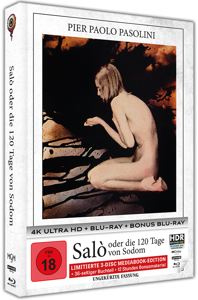 SALO ODER DIE 120 TAGE VON SODOM (4K UHD+2Blu-Rays) - Cover D - Mediabook - Limited 333 Edition