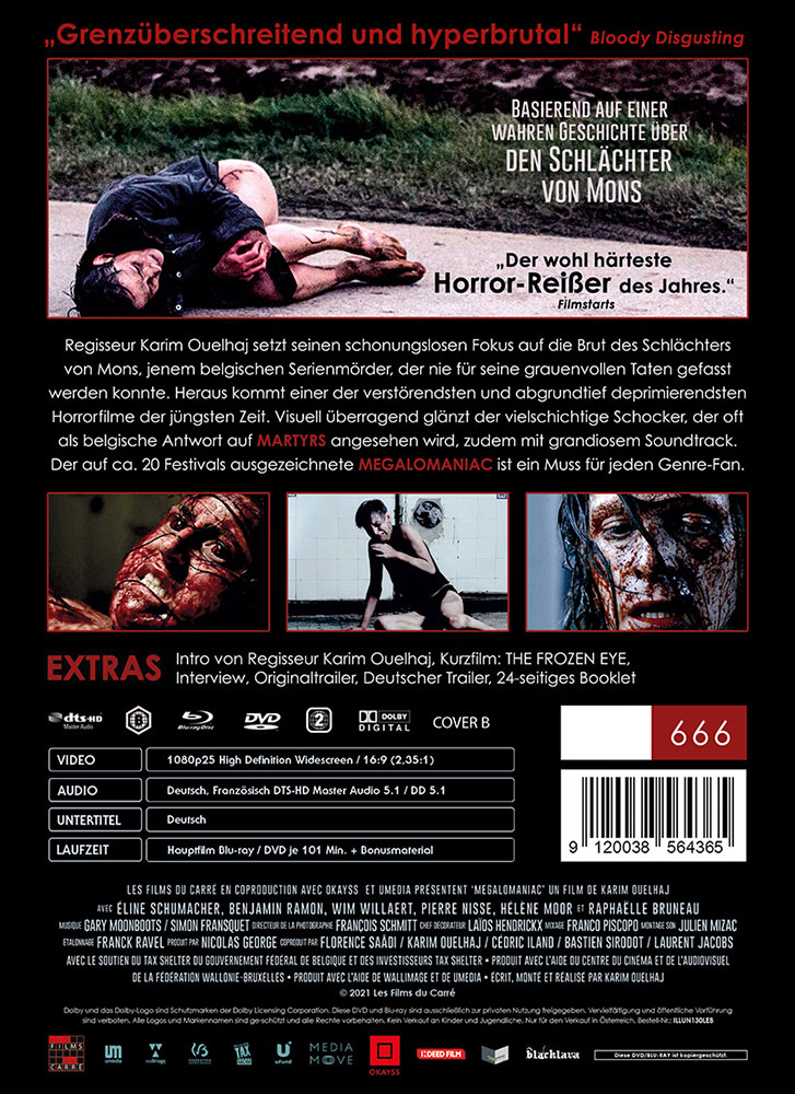 MEGALOMANIAC (Blu-Ray+DVD) - Cover B - Mediabook - Limited 666 Edition