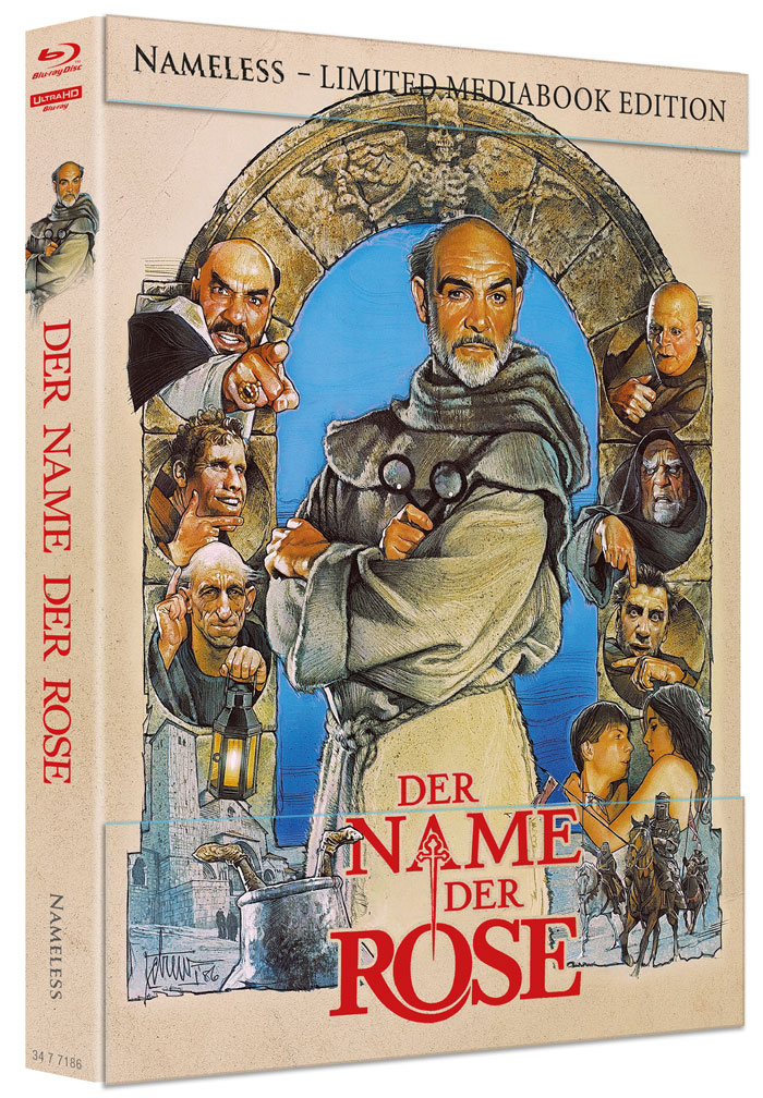 NAME DER ROSE, DER (4K UHD+Blu-Ray) - Cover A - Mediabook - Limited 333 Edition