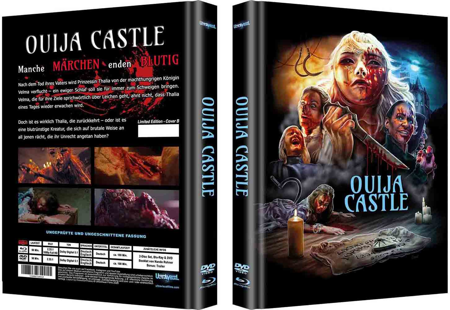 OUIJA CASTLE (Blu-Ray+DVD) - Cover B - Mediabook - Limited 200 Edition - Uncut