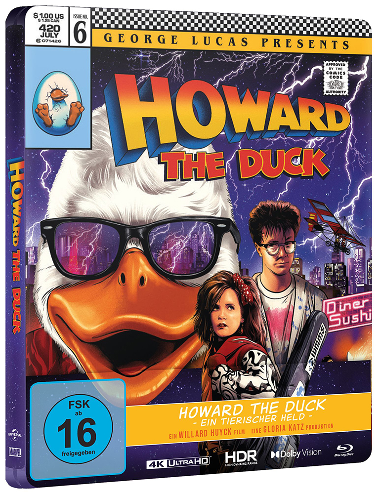 HOWARD THE DUCK - EIN TIERISCHER HELD (4K UHD+Blu-Ray) - Limited SteelBook Edition