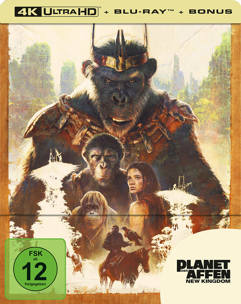 PLANET DER AFFEN: NEW KINGDOM (4K UHD+Blu-Ray) - Limited Steelbook Edition