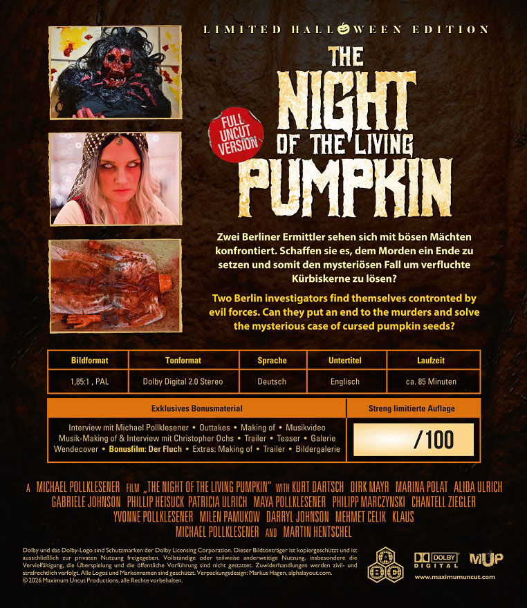 NIGHT OF THE LIVING PUMPKIN, THE (Blu-Ray) - Limited Halloween Edition