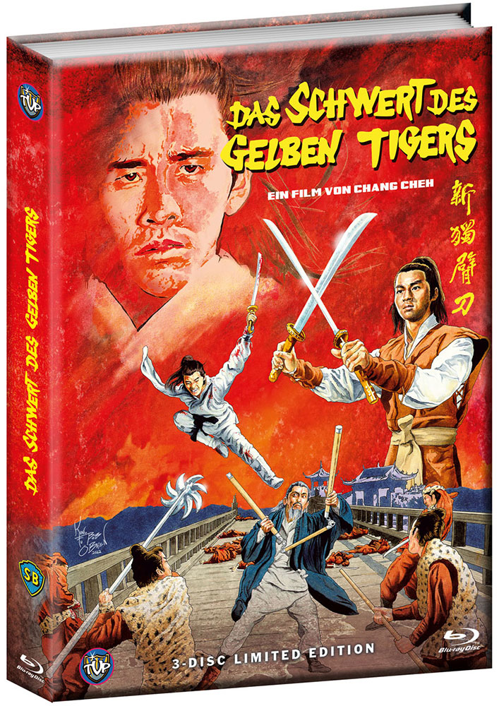 SCHWERT DES GELBEN TIGERS, DAS (2Blu-Ray+DVD) - Cover A - Mediabook (Wattiert) - Limited 500 Edition - Final Edition