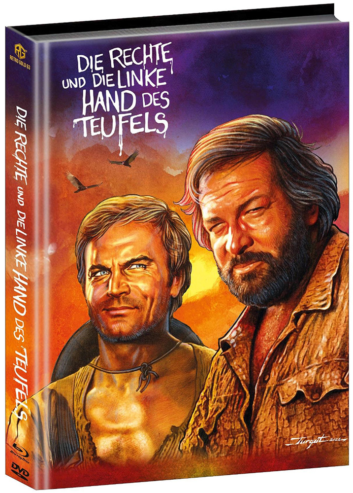 RECHTE UND DIE LINKE HAND DES TEUFELS, DIE (Blu-Ray+DVD) - Cover B - Mediabook (Wattiert) - Limited 333 Edition