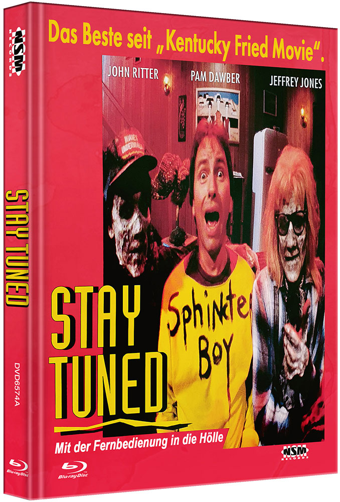 STAY TUNED - MIT DER FERNBEDIENUNG IN DIE HÖLLE (BD+DVD) - Cover A - Mediabook Limited 444 Edition