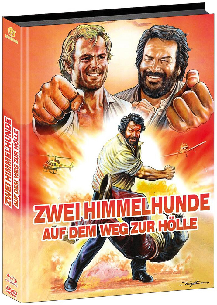 ZWEI HIMMELHUNDE AUF DEM WEG ZUR HÖLLE (Blu-Ray+DVD) - Cover A - Mediabook (Wattiert) - Limited 444 Edition