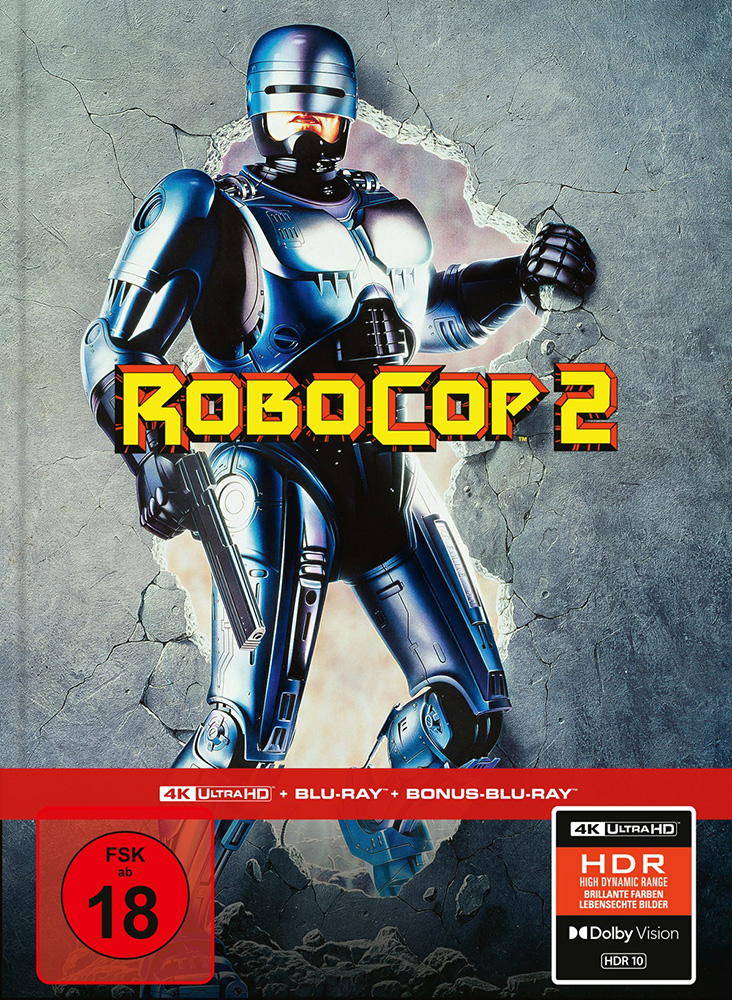 ROBOCOP 2 (4K UHD+2Blu-Rays) - Cover A - Mediabook - Limited Edition