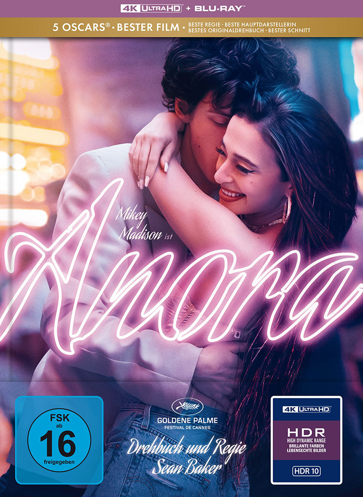 ANORA (4K UHD+Blu-Ray) - Cover B - Mediabook - Limited Edition