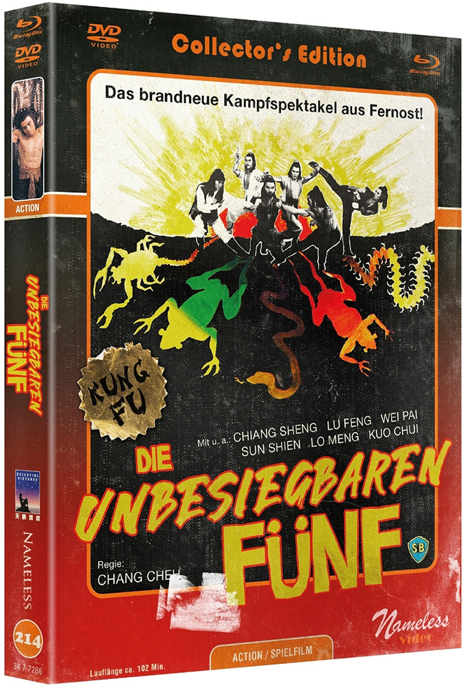 UNBESIEGBAREN FÜNF, DIE (5 DEADLY VENOMS) (Blu-Ray+DVD) - Cover C - Mediabook - Limited 333 Edition