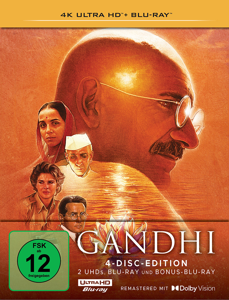 GANDHI (4K UHD+Blu-Ray) (4Discs) - Steelbook - Limited Edition