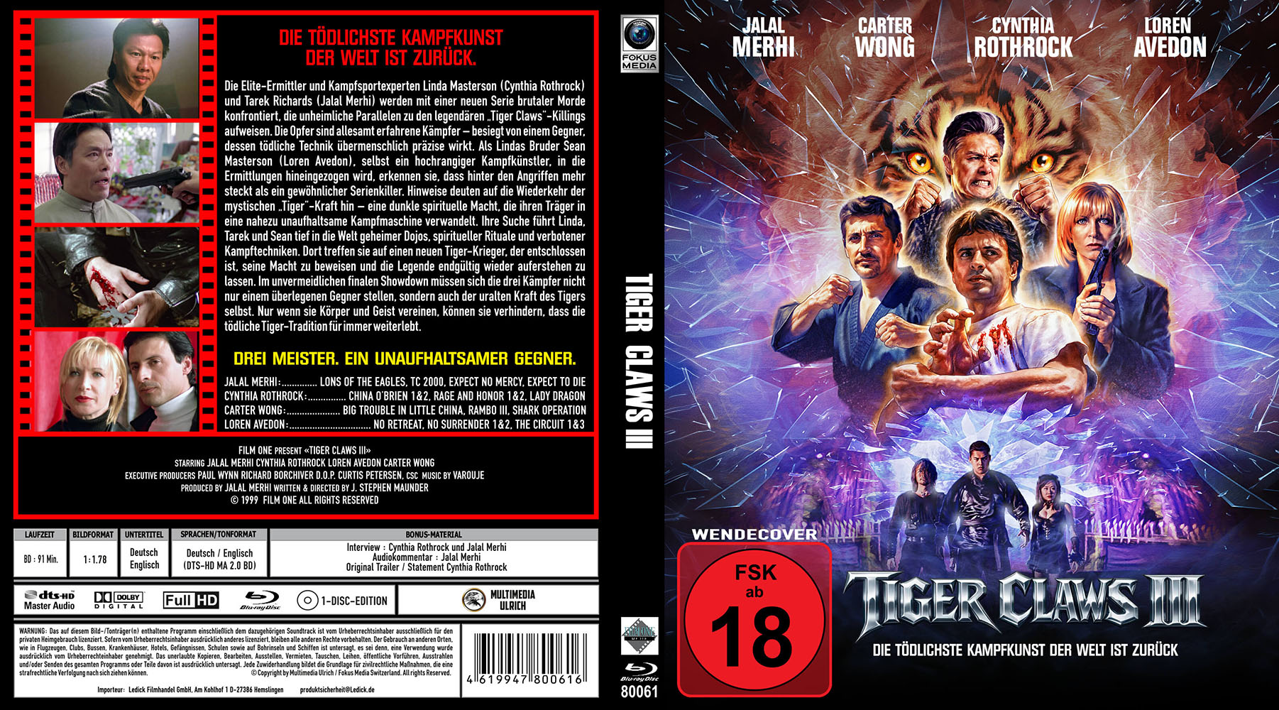 TIGER CLAWS III (Blu-Ray)