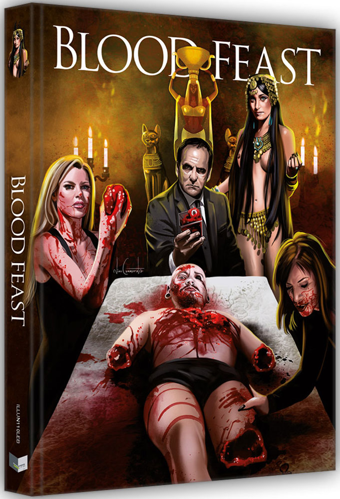 BLOOD FEAST - BLUTIGES FESTMAHL (Blu-Ray) - Cover B - Mediabook - Limited 333 Edition + Bonus Blu-Ray: BLOOD FEAST (1963)