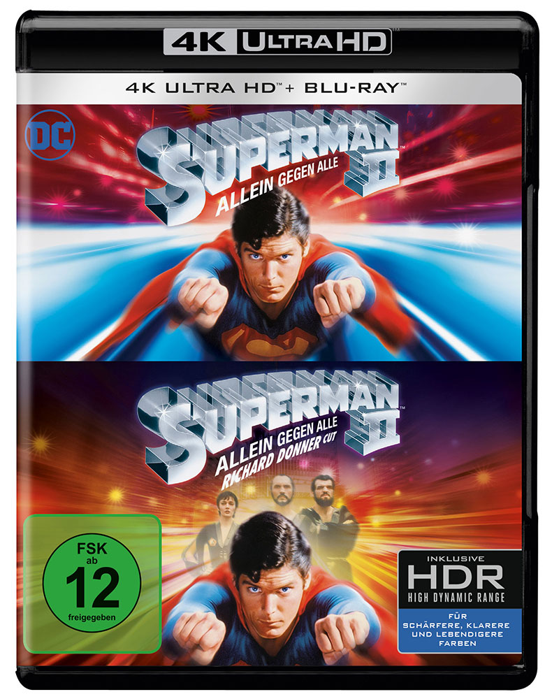 SUPERMAN 2: ALLEIN GEGEN ALLE (4K UHD+Blu-Ray) (4Discs) - 2 Filmversionen