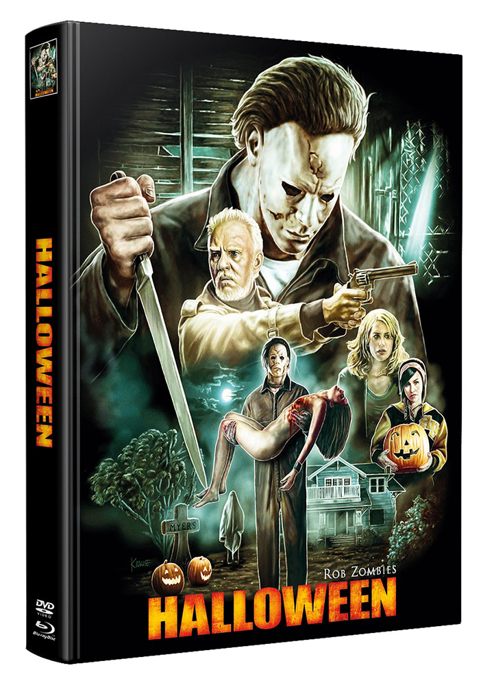 HALLOWEEN (2007) (Blu-Ray) (3Discs) - Mediabook (Wattiert) - Limited 155 Edition