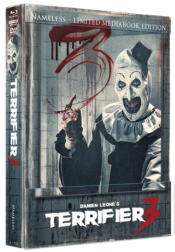 TERRIFIER 3 (4K UHD) (3Discs) - Cover E - Mediabook (Wattiert) - Limited 1000 Edition