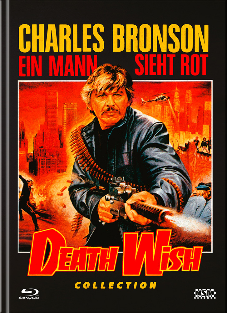 DEATH WISH 1-5 (Blu-Ray) (5Discs) - Mediabook - Limited Edition - Uncut