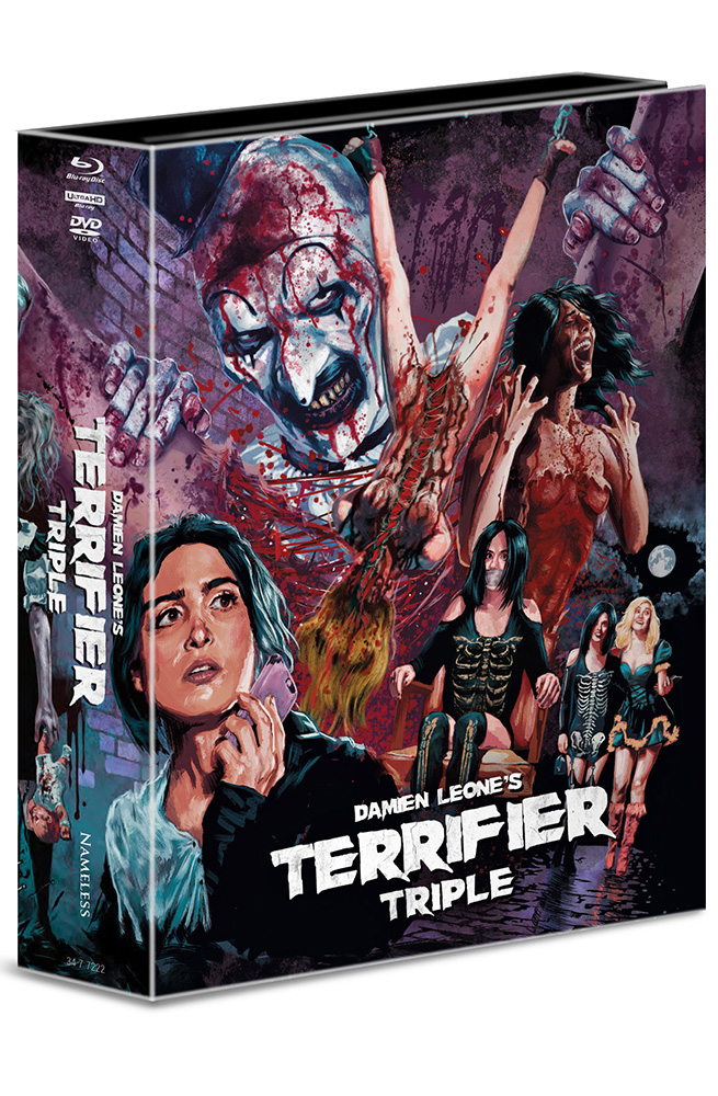 TERRIFIER 1-3 (4K UHD+Blu-Ray+DVD) (7Discs) - BigBook - Limited 1000 Edition