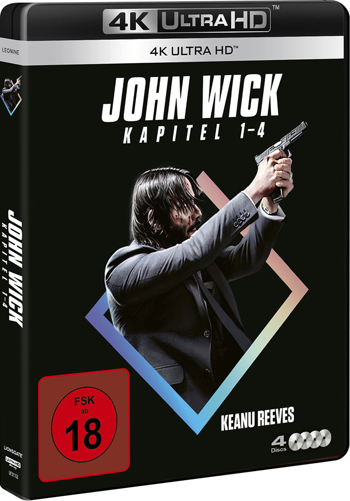 JOHN WICK: Kapitel 1-4 (4K UHD) (4Discs)