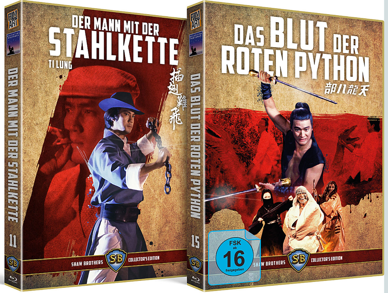 MANN MIT DER STAHLKETTE, DER & BLUT DER ROTEN PYTHON, DER (Blu-Ray) (2Discs) - Shaw Brothers Bundle # 5  - Limited Edition