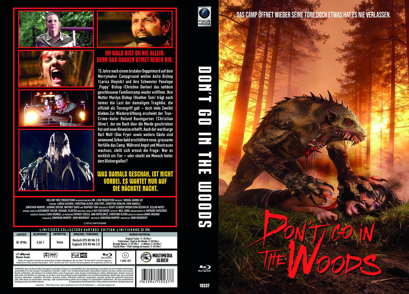 DONT GO IN THE WOODS (Blu-Ray) - große Hartbox - Limited 33 Edition
