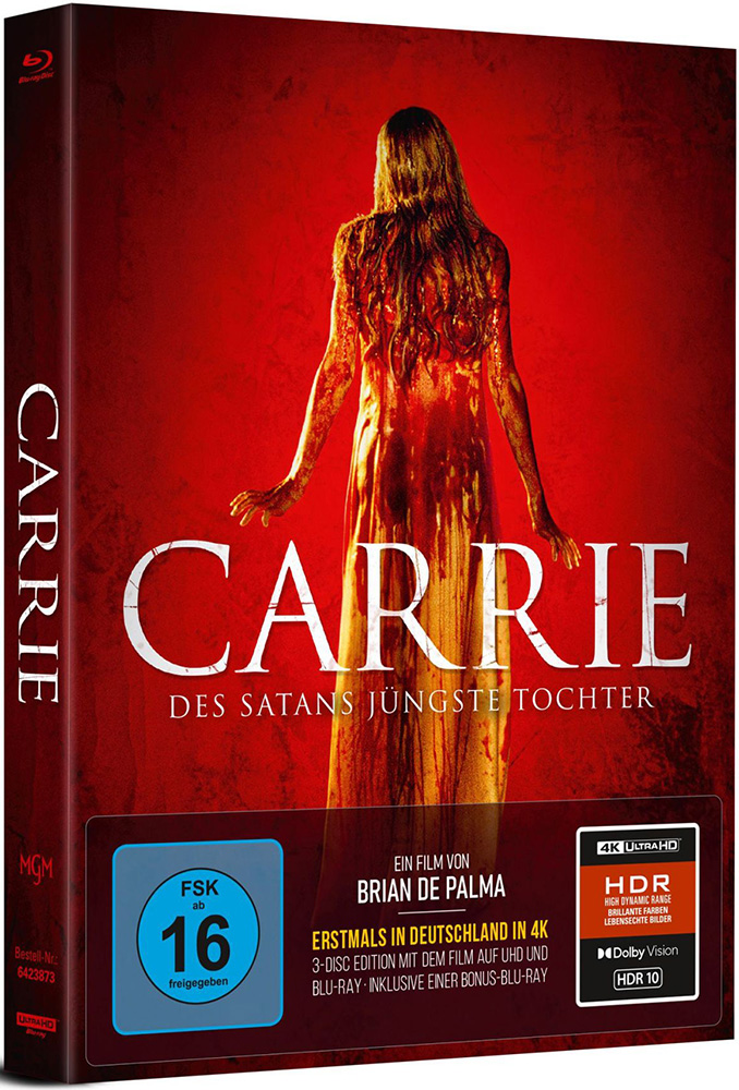 CARRIE - DES SATANS JÜNGSTE TOCHTER (4K UHD+Blu-Ray) (3Discs) - Mediabook - Limited Edition