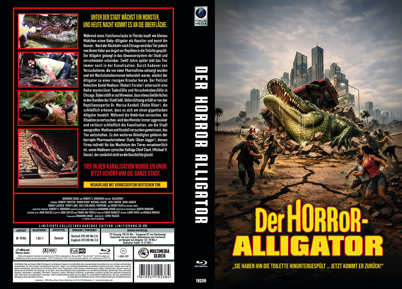 HORROR-ALLIGATOR, DER (Blu-Ray) - große Hartbox - Limited 33 Edition