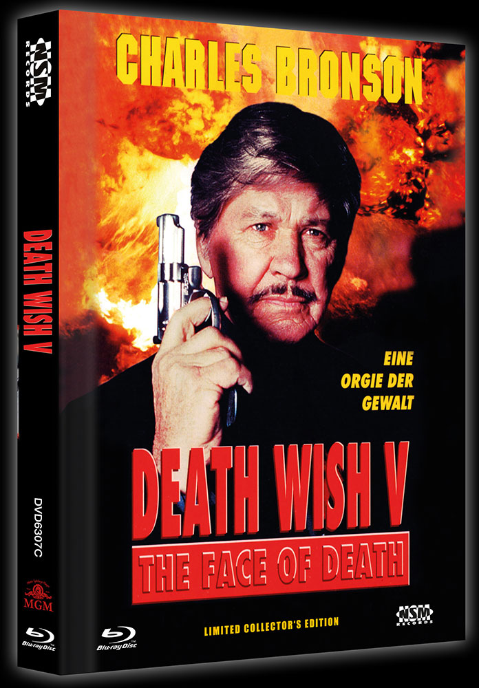 DEATH WISH 5 - THE FACE OF DEATH (Blu-Ray+DVD) - Cover C - Mediabook - B-Ware ohne Limitierungsnummer!