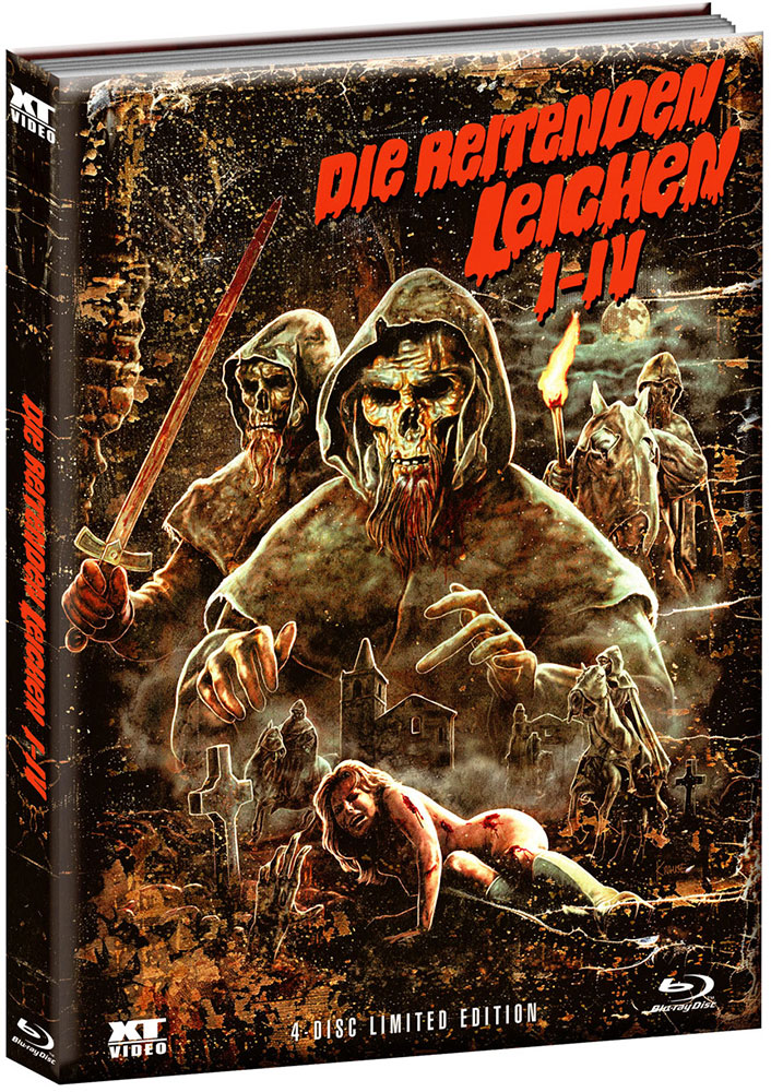 REITENDEN LEICHEN, DIE - Teil 1-4 (Blu-Ray) (4Discs) - Mediabook (Wattiert) - Limited Edition - Uncut