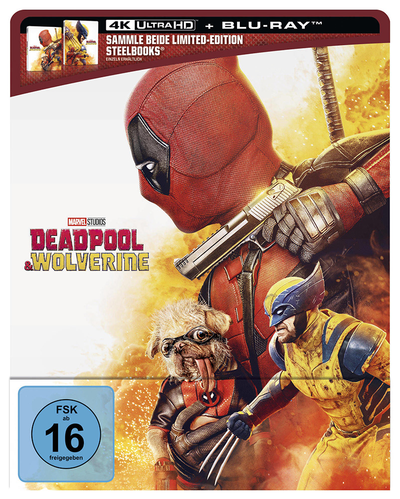 DEADPOOL & WOLVERINE (4K UHD+Blu-Ray) - Steelbook (Deadpool) - Limited Edition