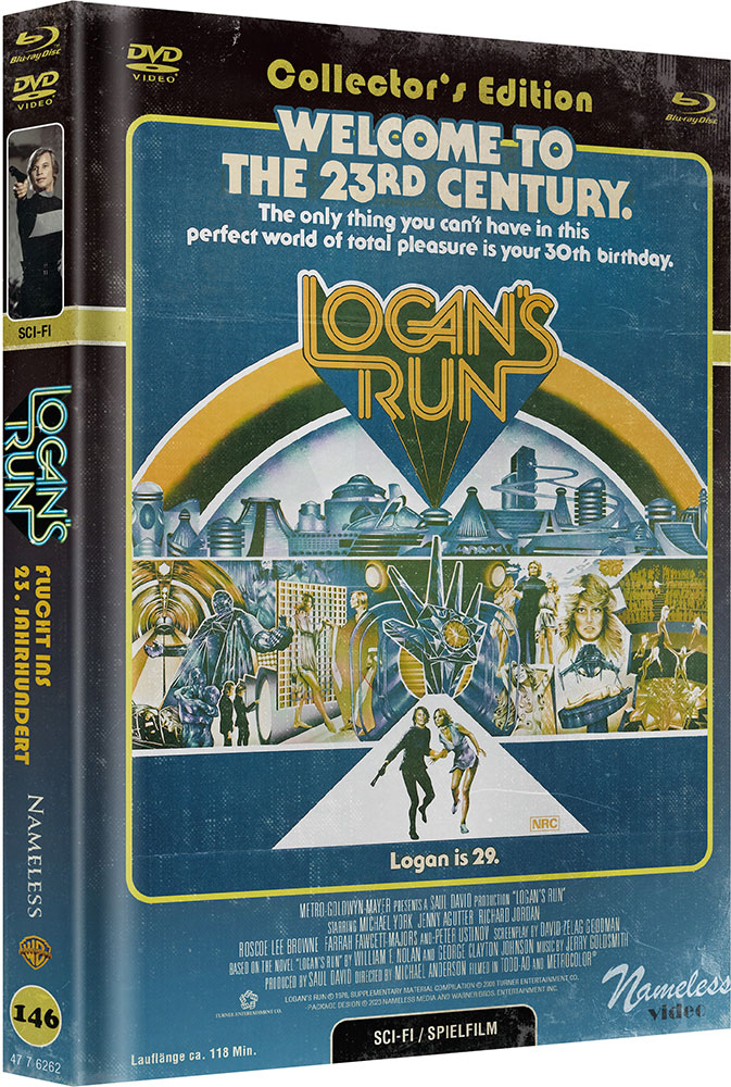 LOGANS RUN - FLUCHT INS 23. JAHRHUNDERT (Blu-Ray) (2Discs) - Cover C - Mediabook - Limited 333 Edition