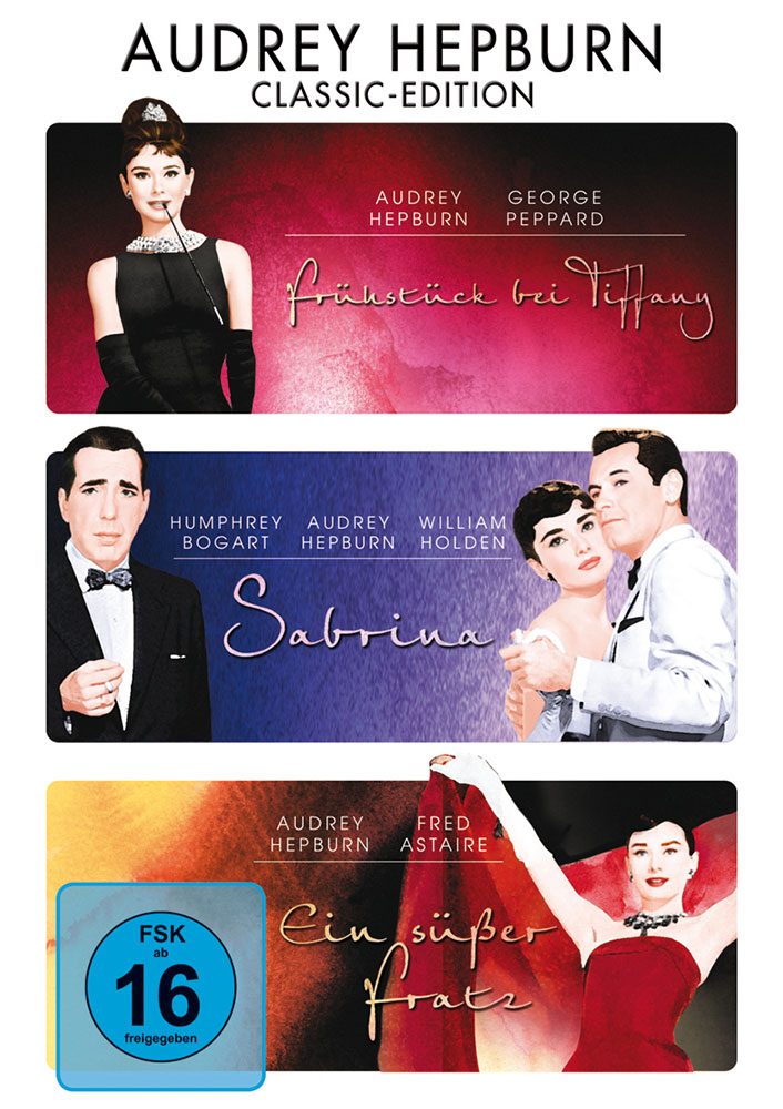 AUDREY HEPBURN - CLASSIC-EDITION (3DVD) (Frühstück bei Tiffany, Sabrina & Ein süßer Fratz)