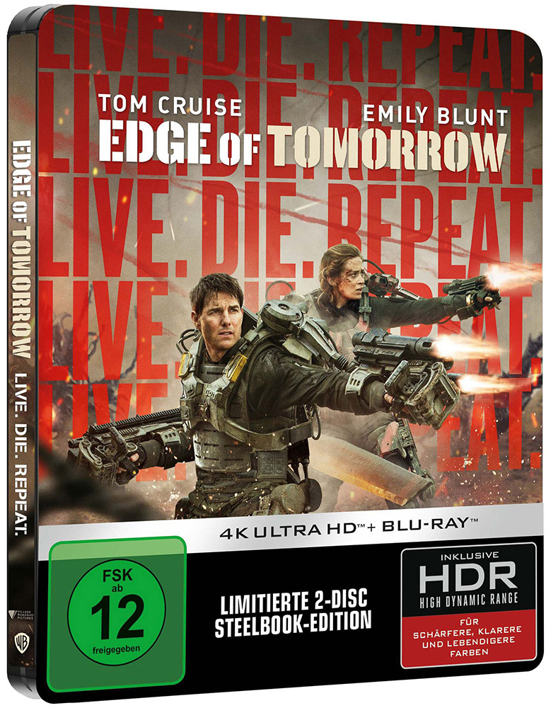 LIVE DIE REPEAT: EDGE OF TOMORROW (4K UHD+Blu-Ray) - SteelBook - Limited Edition