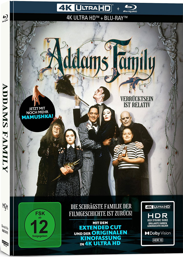 ADDAMS FAMILY (4K UHD+Blu-Ray) (2Discs) - Mediabook - Limited Edition - Kinofassung & Extended Cut